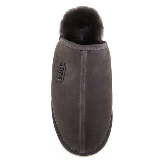 Mens Closed Mule Gray Mules - Image 3