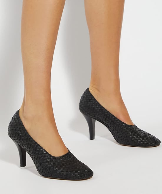 Dune Ladies Admired - Woven Leather Stiletto Heel Court Shoes - Image 3