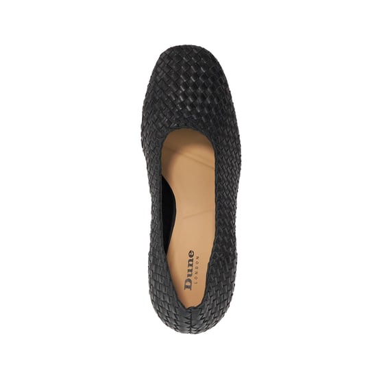 Dune Ladies Admired - Woven Leather Stiletto Heel Court Shoes - Image 4