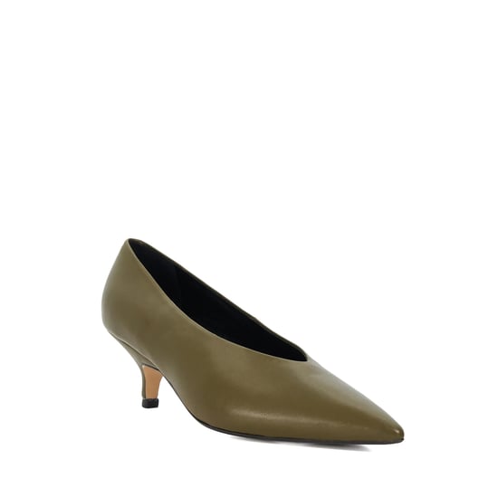 Dune Ladies Audio - Leather Kitten Heel Court Shoes - Image 1