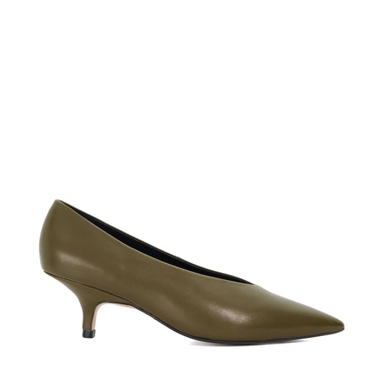 Dune Ladies Audio - Leather Kitten Heel Court Shoes - Image 2