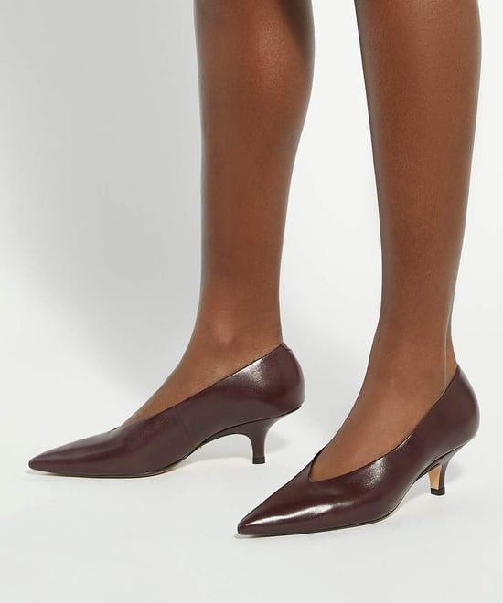 Dune Ladies Audio - Leather Kitten Heel Court Shoes - Image 3