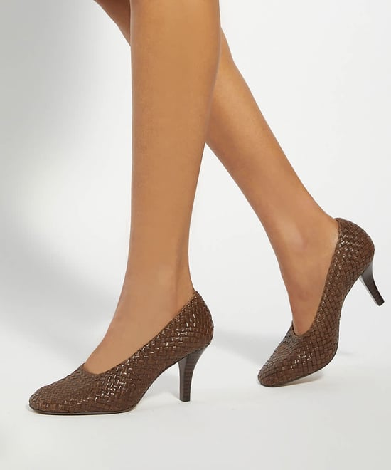 Dune Ladies Admired - Woven Leather Stiletto Heel Court Shoes - Image 3