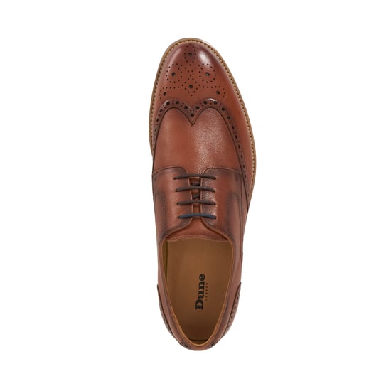 Dune Mens Stanford - Leather Lace Up Brogues - Image 4