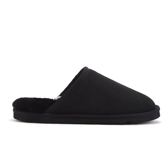 Mens Mool Black Slippers - Image 1