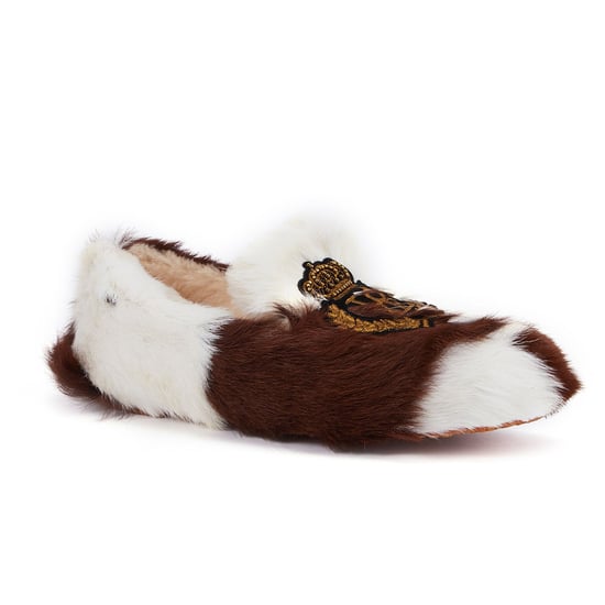 Mens Harry Slipper Wolf Moccasins - Image 2