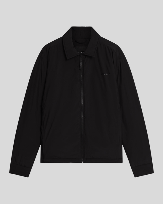 Lyle & Scott gewatteerde jas met kraag - zwart - Image 5