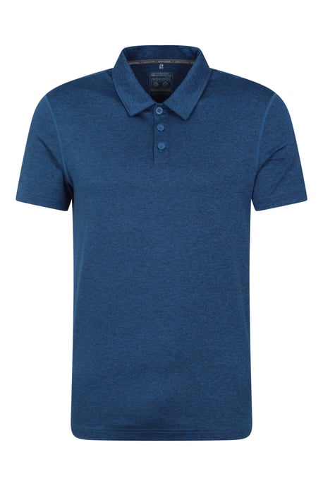 'Deuce' Men's Polo IsoCool High Wicking Casual Summer T-Shirt Dark Blue - Image 5