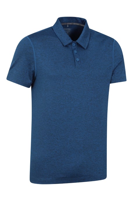 'Deuce' Men's Polo IsoCool High Wicking Casual Summer T-Shirt Dark Blue - Image 6