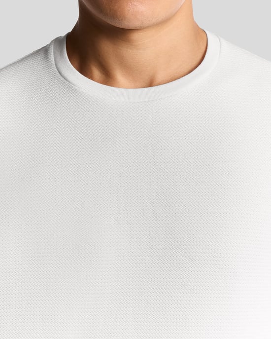 Jacquard Dobby Knit T-Shirt - Image 3