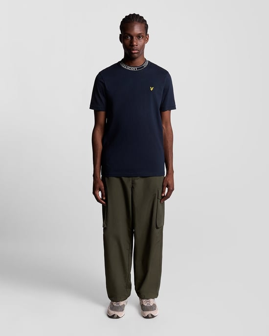 Collar Logo Ribbed T-Shirt - Image 2