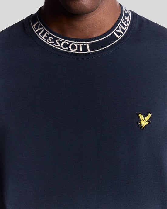 Collar Logo Ribbed T-Shirt - Image 3
