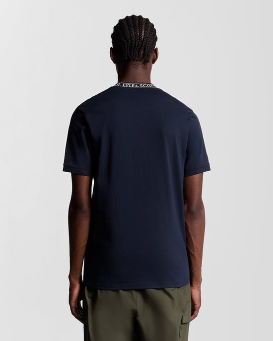 Collar Logo Ribbed T-Shirt - Image 4