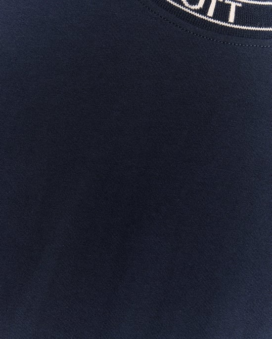 Collar Logo Ribbed T-Shirt - Image 6