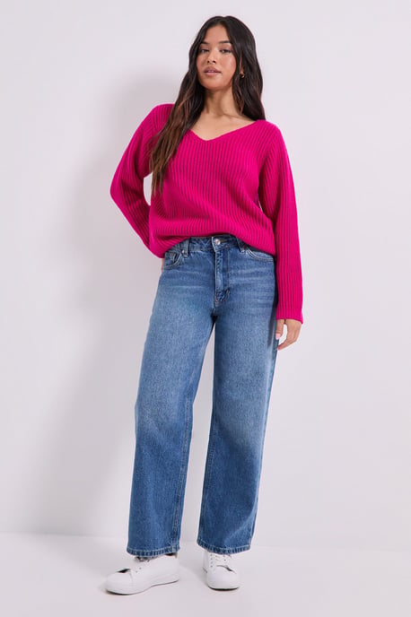 Petite V Neck Knitted Jumper - Image 4