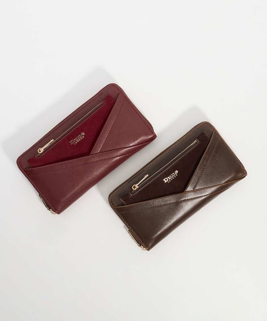 Dune Accessories Kelbey - Crossover Detail Zip Around Purse - Image 2
