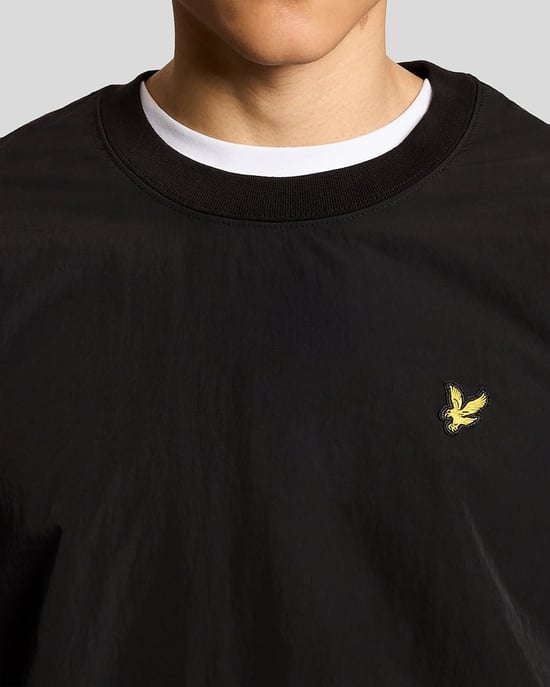 Lyle & Scott Half Raglanmouwen Sweatshirt met Paneelmotief - Zwart - Image 4