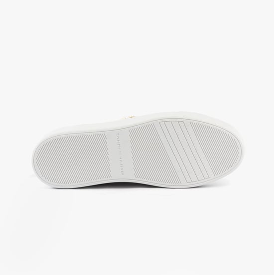 Tommy Hilfiger Platform Court Womens Trainers White - Image 3
