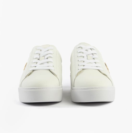 Tommy Hilfiger Platform Court Womens Trainers White - Image 4