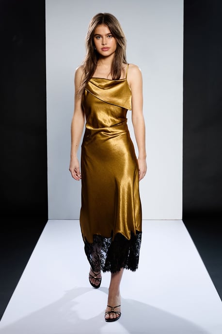Runway 1.8.1.8 Lace Trim Midi Dress - Image 5