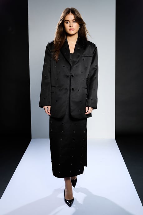 Runway 1.8.1.8 Strapless Stud Detail Midi Dress - Image 4