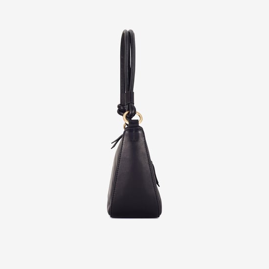 Camille Tie Black Leather Bags - Image 3