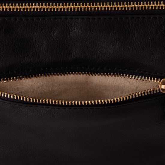 Camille Tie Black Leather Bags - Image 5