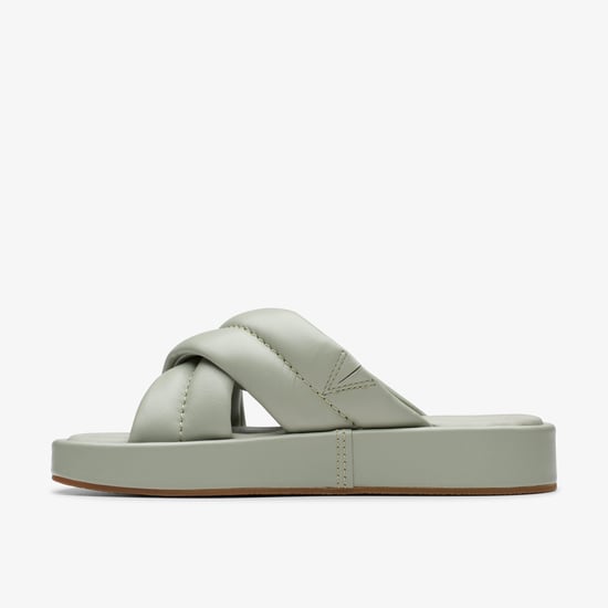 Alda Glide Light Green Lea Sandalen - Image 2