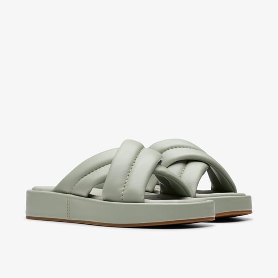 Alda Glide Light Green Lea Sandalen - Image 4