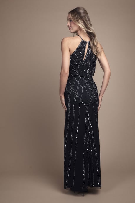 Sleeveless Sequin Maxi Bridesmaid Dress - Image 4