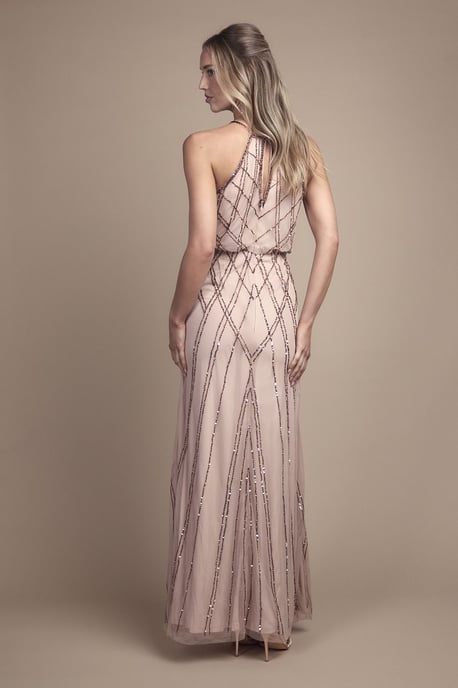 Sleeveless Sequin Maxi Bridesmaid Dress - Image 4