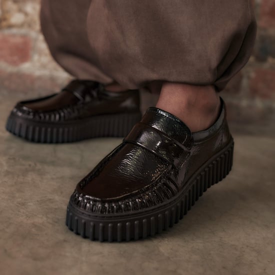 Torhill Mocc Black Pat Shoes - Image 3