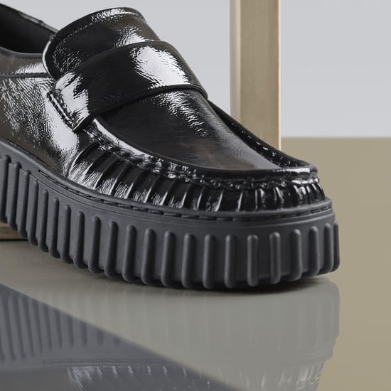 Torhill Mocc Black Pat Shoes - Image 6