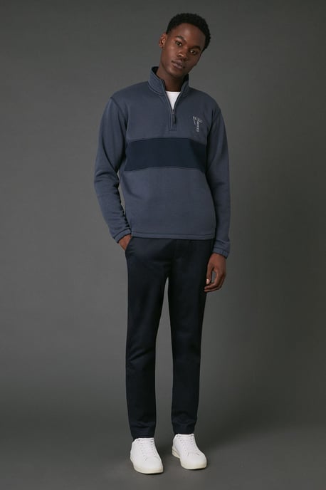 Navy Lighthouse Half Zip Jumper - Image 2