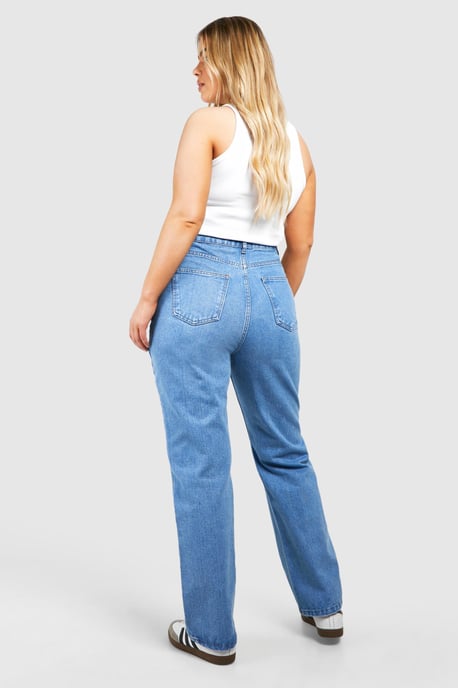 Plus Straight Leg Ripped Jean - Image 2