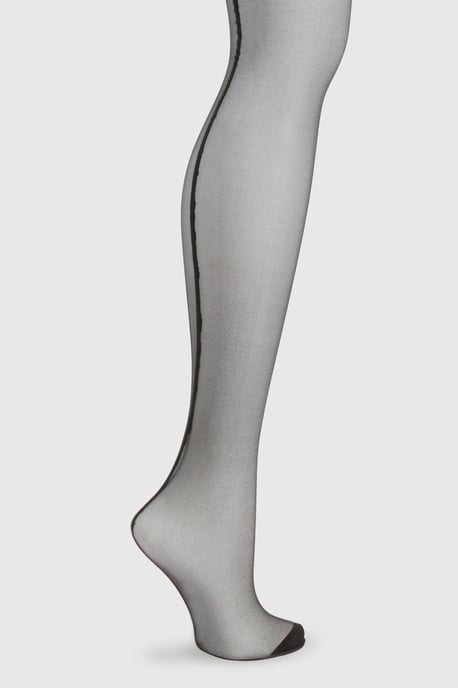 Back Seam Sheer Tights - Image 2