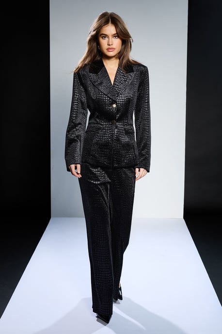 Runway 1.8.1.8 Croc Jacquard Velvet Blazer - Image 2