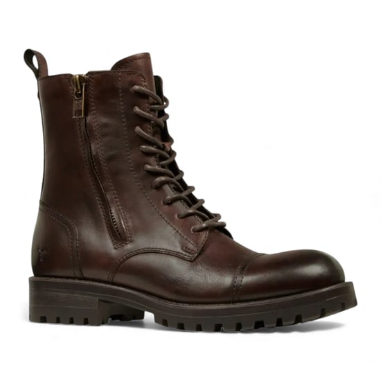 Windsorsmith Heren Marron Bruine Leren Militaire Gevechtslaarzen - Willem - Image 3