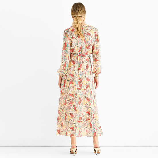 Multi Jacquard Chiffon Midi Dress - Image 4