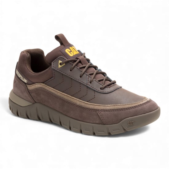 CAT Caterpillar Heren Bruine Leren Wandelschoenen - Versage Lo - Image 3