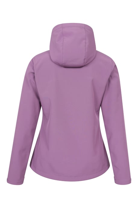 'Exodus' Women's Softshell Jacket with Multiple Pockets Water Resistant Coat Purple - Image 4