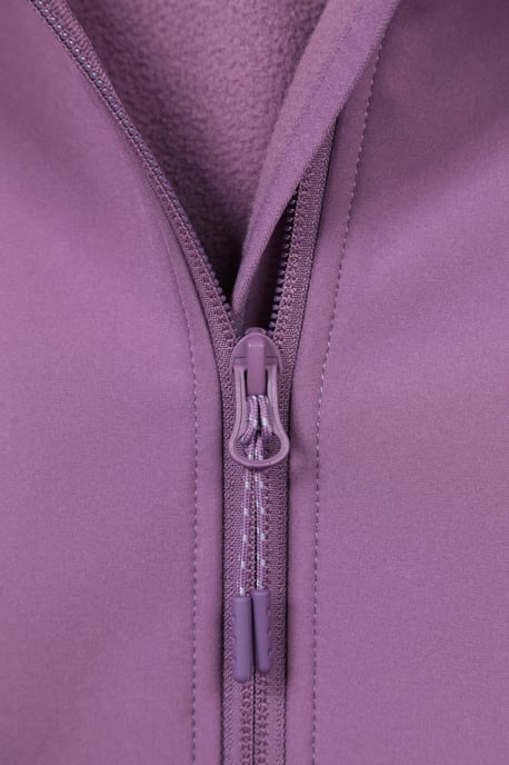 'Exodus' Women's Softshell Jacket with Multiple Pockets Water Resistant Coat Purple - Image 6