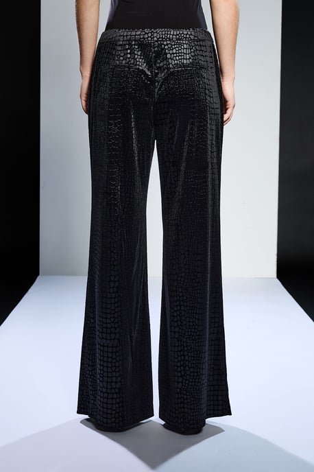 Runway 1.8.1.8 Croc Jacquard Velvet Trouser - Image 3
