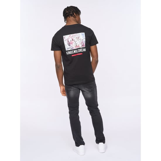 Men's Kings Will Dream Dollar Bills T-Shirt in Black - Image 3