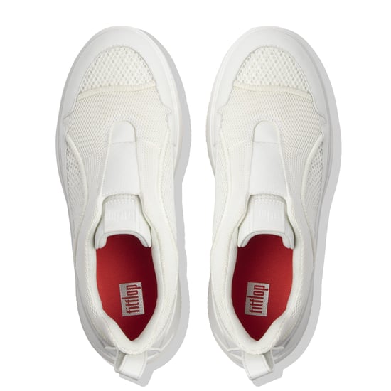 Women's Fit Flop Ammber Slip on Trainers in White - Image 3