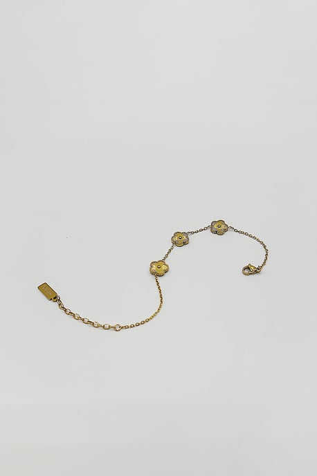 Floral Bracelet in Gold - Image 2