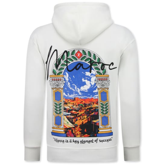 Top-Star Oversized hoodie met capuchon maroc print - Image 1