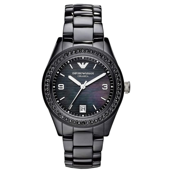 Emporio Armani Ladies Watch Quartz black - Image 1