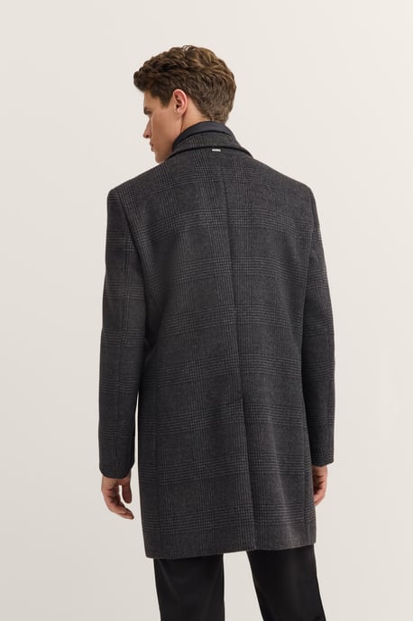 Bugatti Herren Reverskraagjas met glencheck-ruit en vestinzet - Image 2