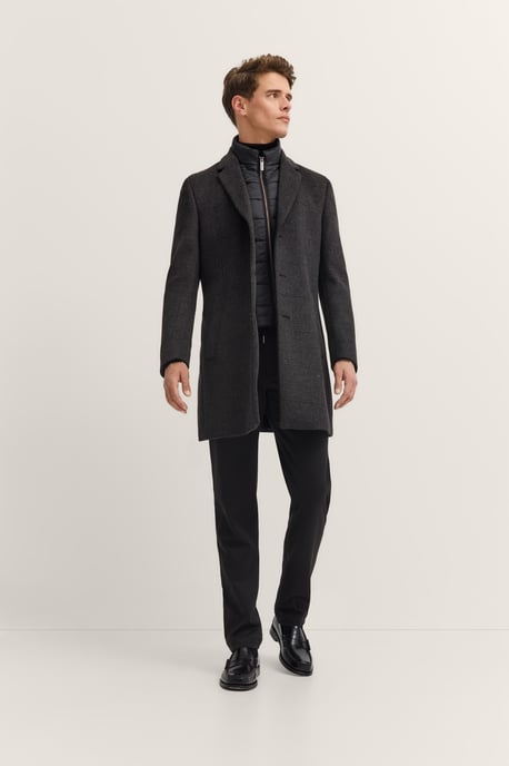 Bugatti Herren Reverskraagjas met glencheck-ruit en vestinzet - Image 4